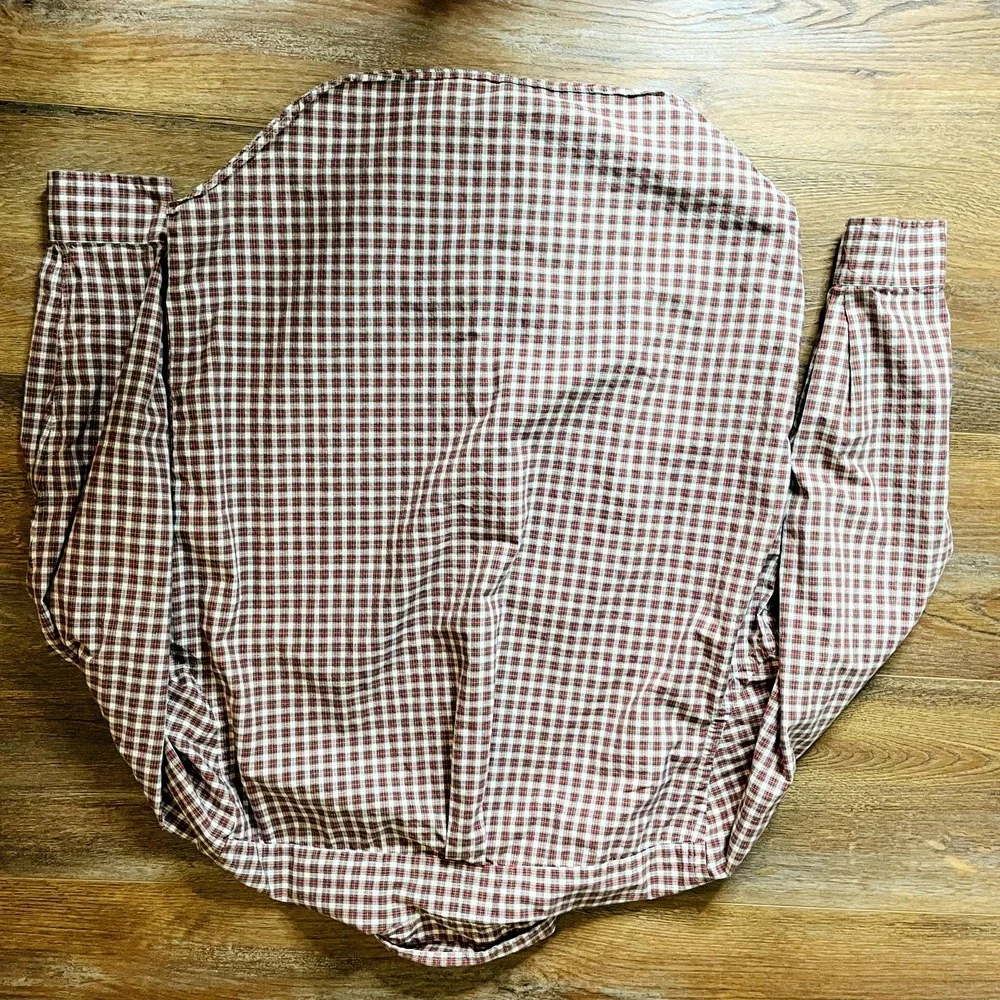 Polo Ralph Lauren Shirt Mens Large Plaid Button Front Long Sleeve Cotton Classic